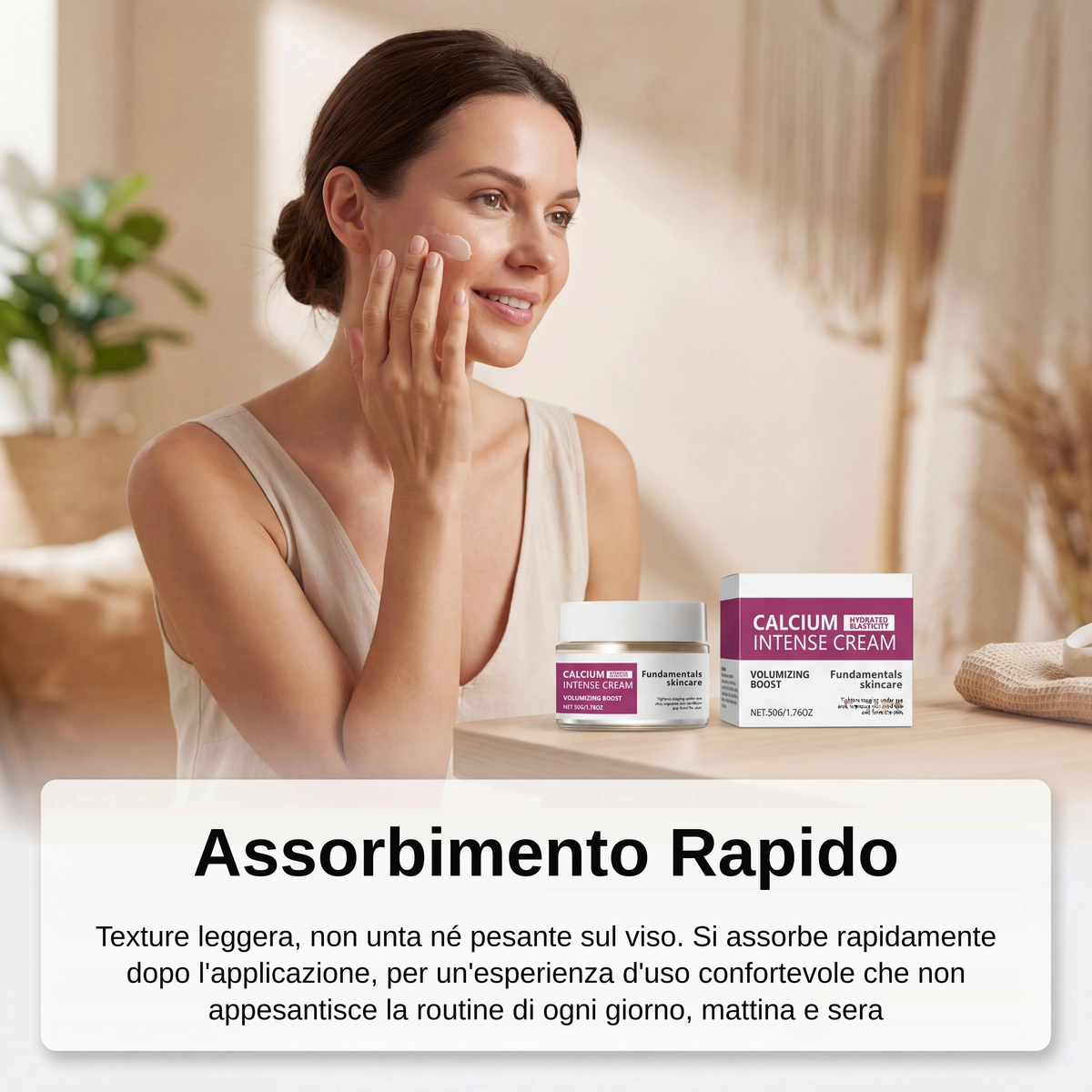 Crema Viso Volumizzante al Calcio e Collagene