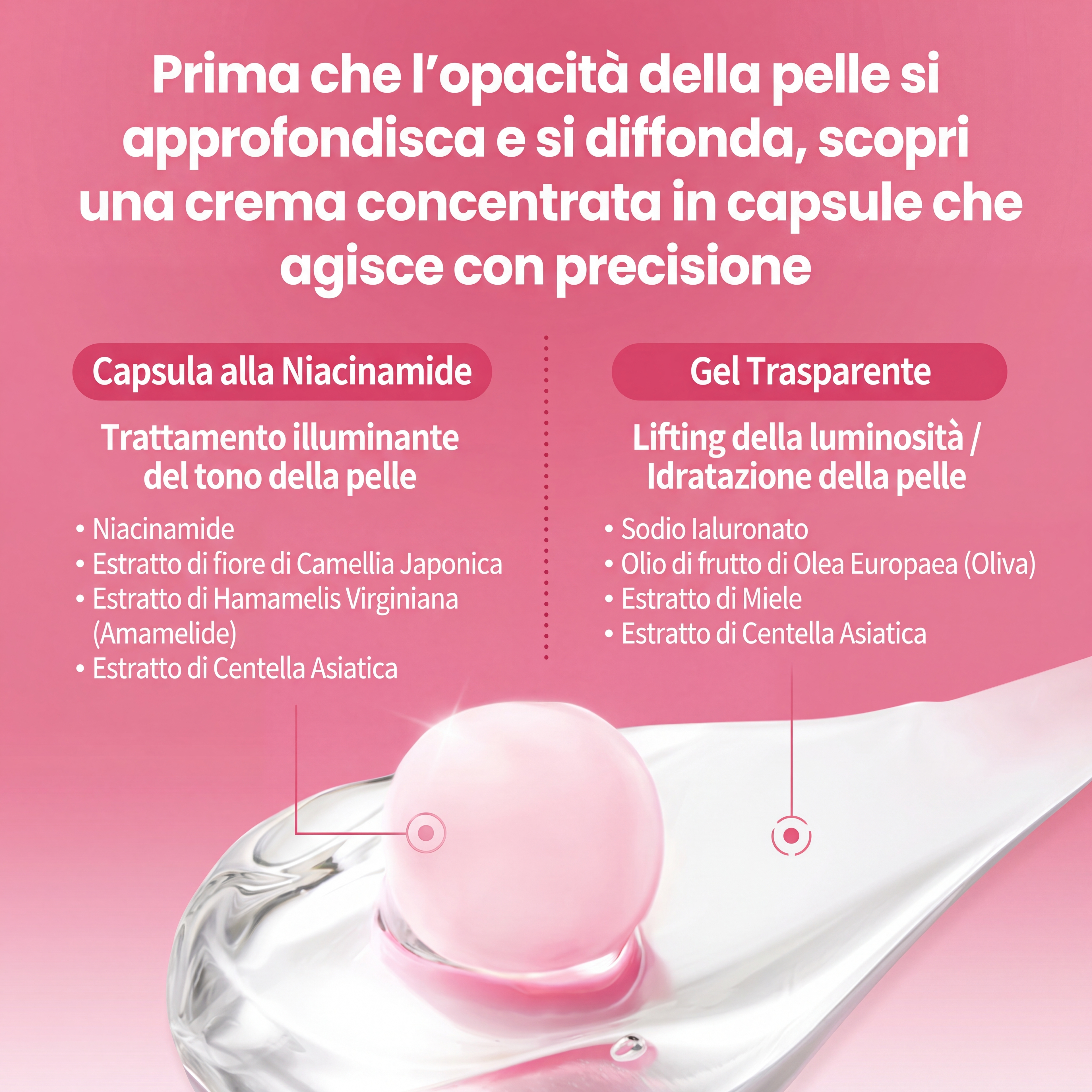 Crema in capsule al Collagene Rosa PDRN