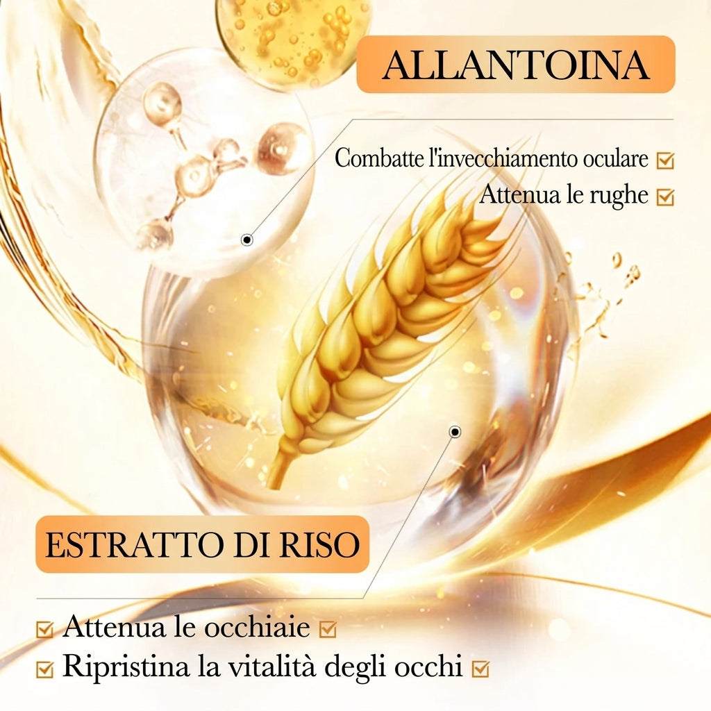 Crema contorno occhi in capsule di riso / Sguardo Luminoso e Nutrito: Il Potere Rigenerante dell'Estratto di Riso