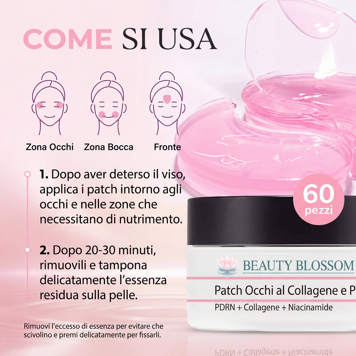 Patch occhi al PDRN, Collagene e Niacinamide
