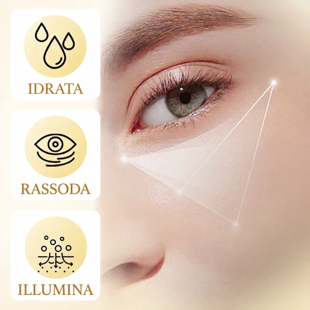 Crema contorno occhi in capsule di riso / Sguardo Luminoso e Nutrito: Il Potere Rigenerante dell'Estratto di Riso